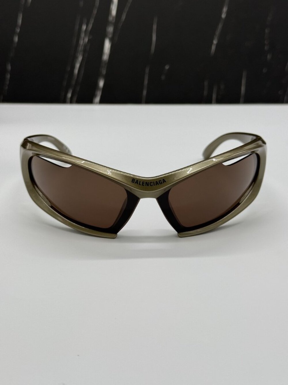 NEW BALENCIAGA BB0318S 004 BRONZE UNISEX SUNGLASSES BALENCIAGA EYEWEAR - Picture 4 of 10
